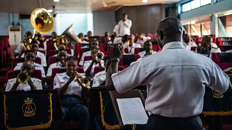 nigerian navy band perform for nigeria ntchq in lagos