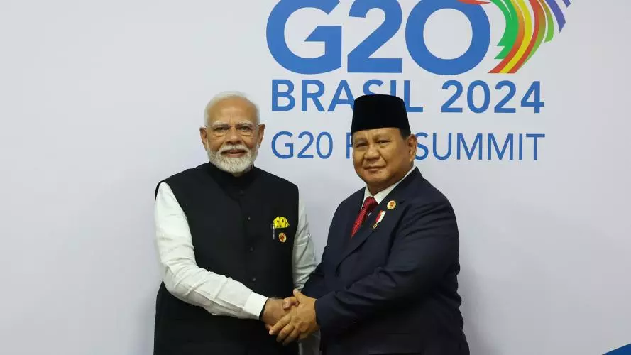 prime minister modi with president prabowo subianto